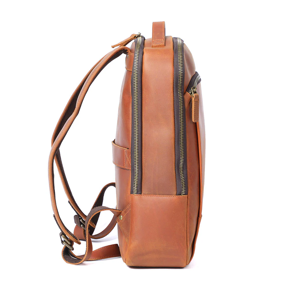 Leather Laptop Rucksack | ROSKA - Image 8