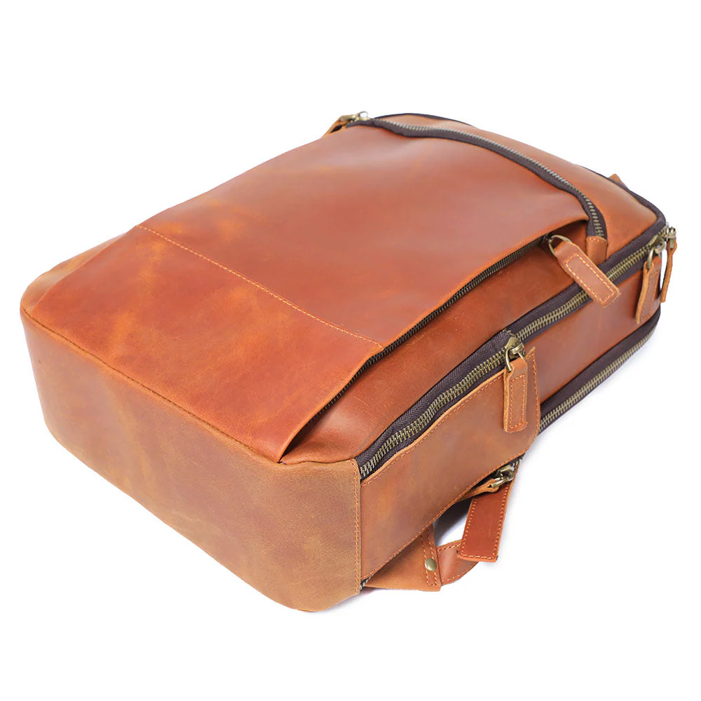 Leather Laptop Rucksack | ROSKA - Image 9