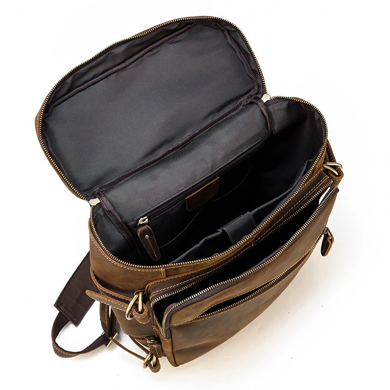 Leather Rucksack Backpack | NOVOA - Image 11
