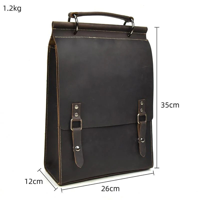Leather Rucksack Handbag | TYA - Image 3