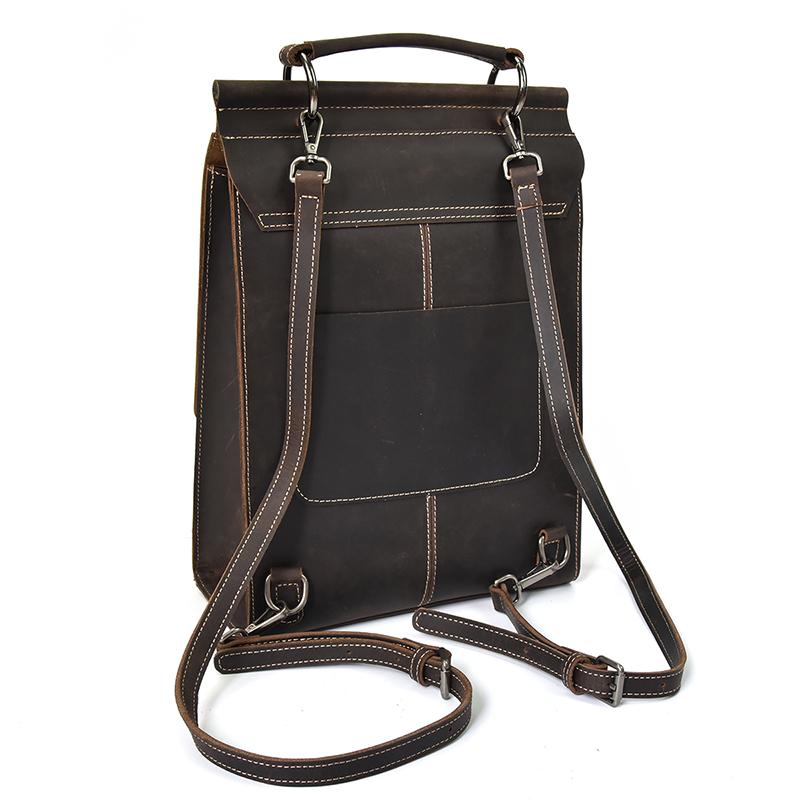Leather Rucksack Handbag | TYA - Image 6