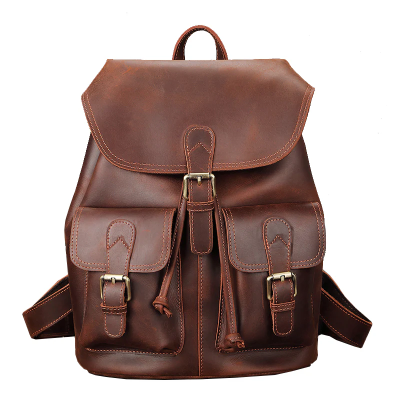 Leather Satchel Backpack | OKLA - Image 2