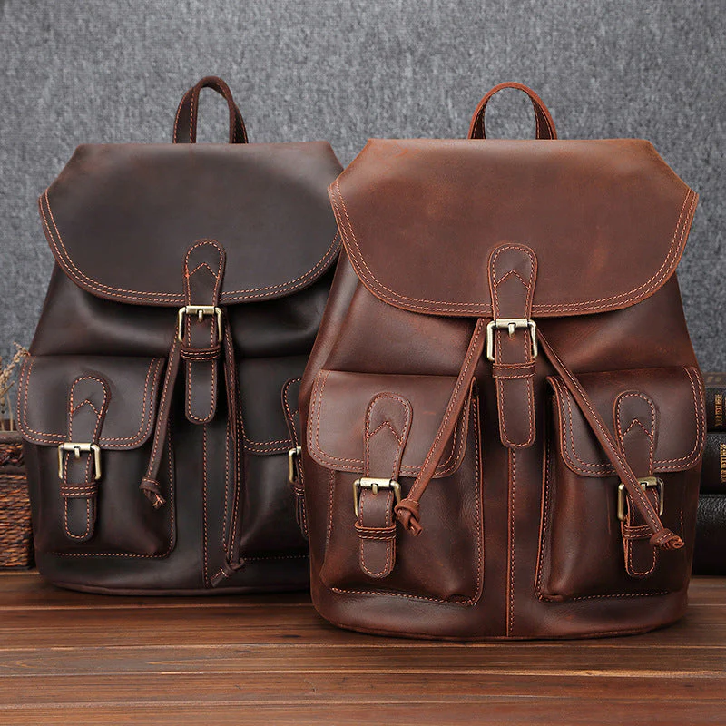 Leather Satchel Backpack | OKLA - Image 3