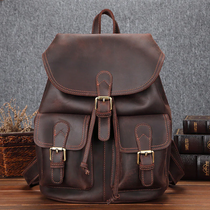 Leather Satchel Backpack | OKLA - Image 5