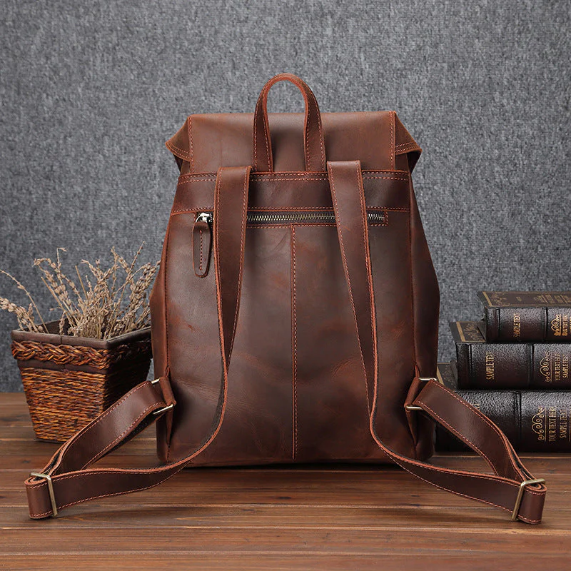 Leather Satchel Backpack | OKLA - Image 6