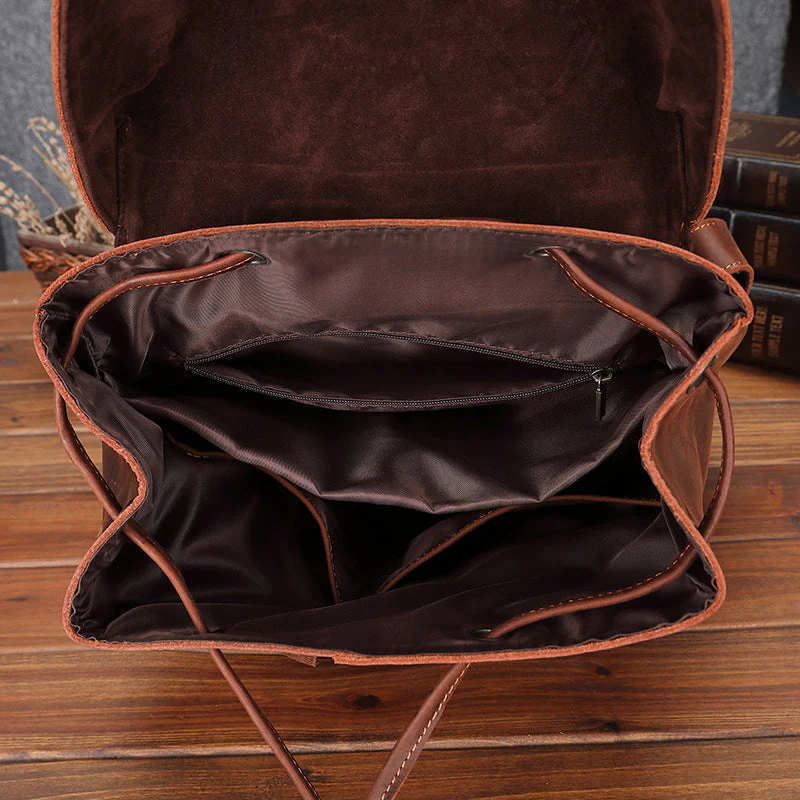 Leather Satchel Backpack | OKLA - Image 7