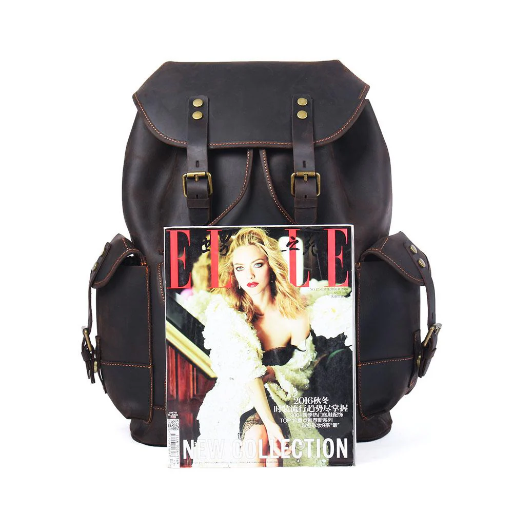Leather Travel Backpack | WATERLOO - Image 11