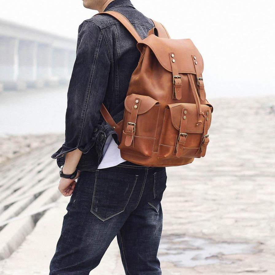 Leather Travel Backpack | WATERLOO - Image 12