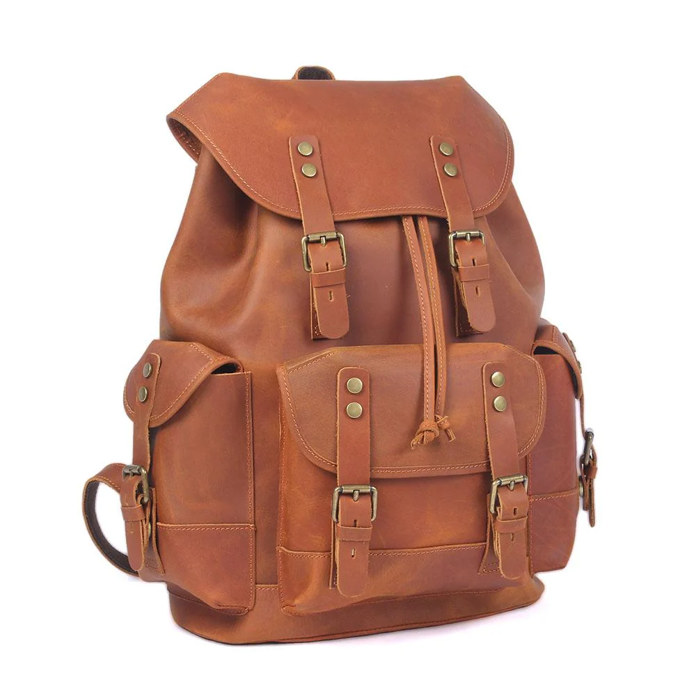 Leather Travel Backpack | WATERLOO - Image 4