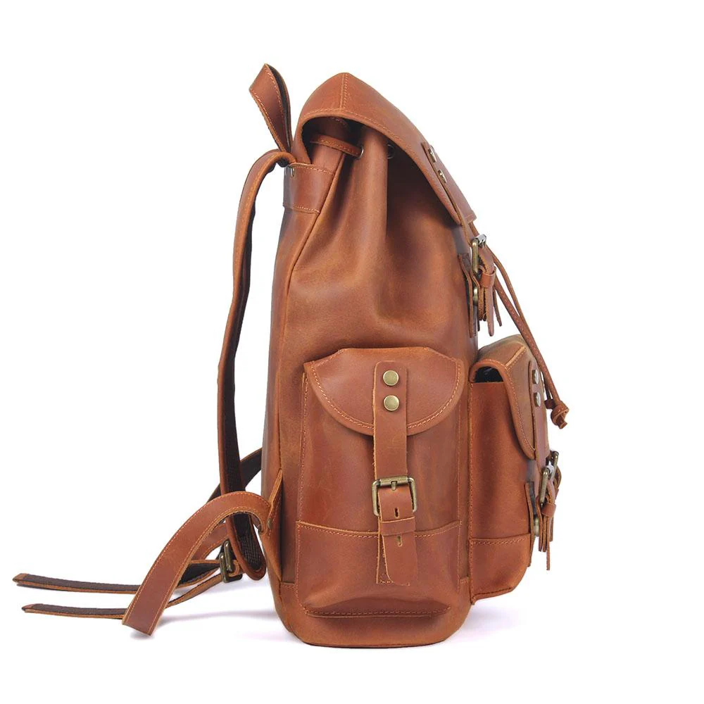 Leather Travel Backpack | WATERLOO - Image 8