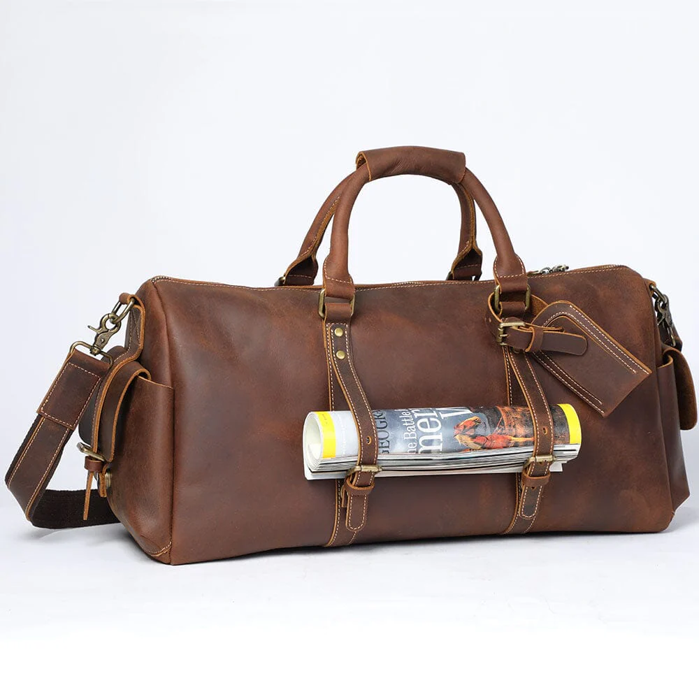 Leather Travel Duffle Bag | CARACAS - Image 14