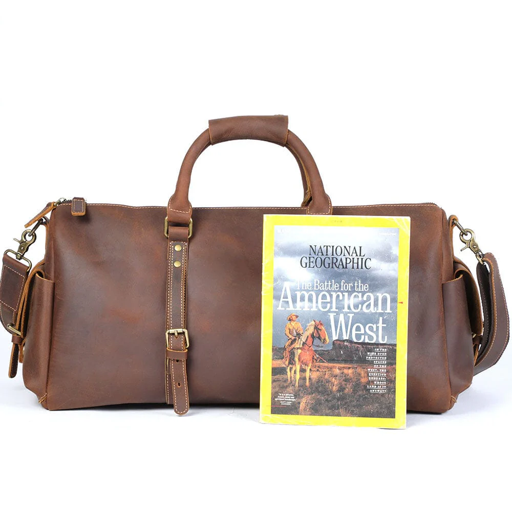 Leather Travel Duffle Bag | CARACAS - Image 15