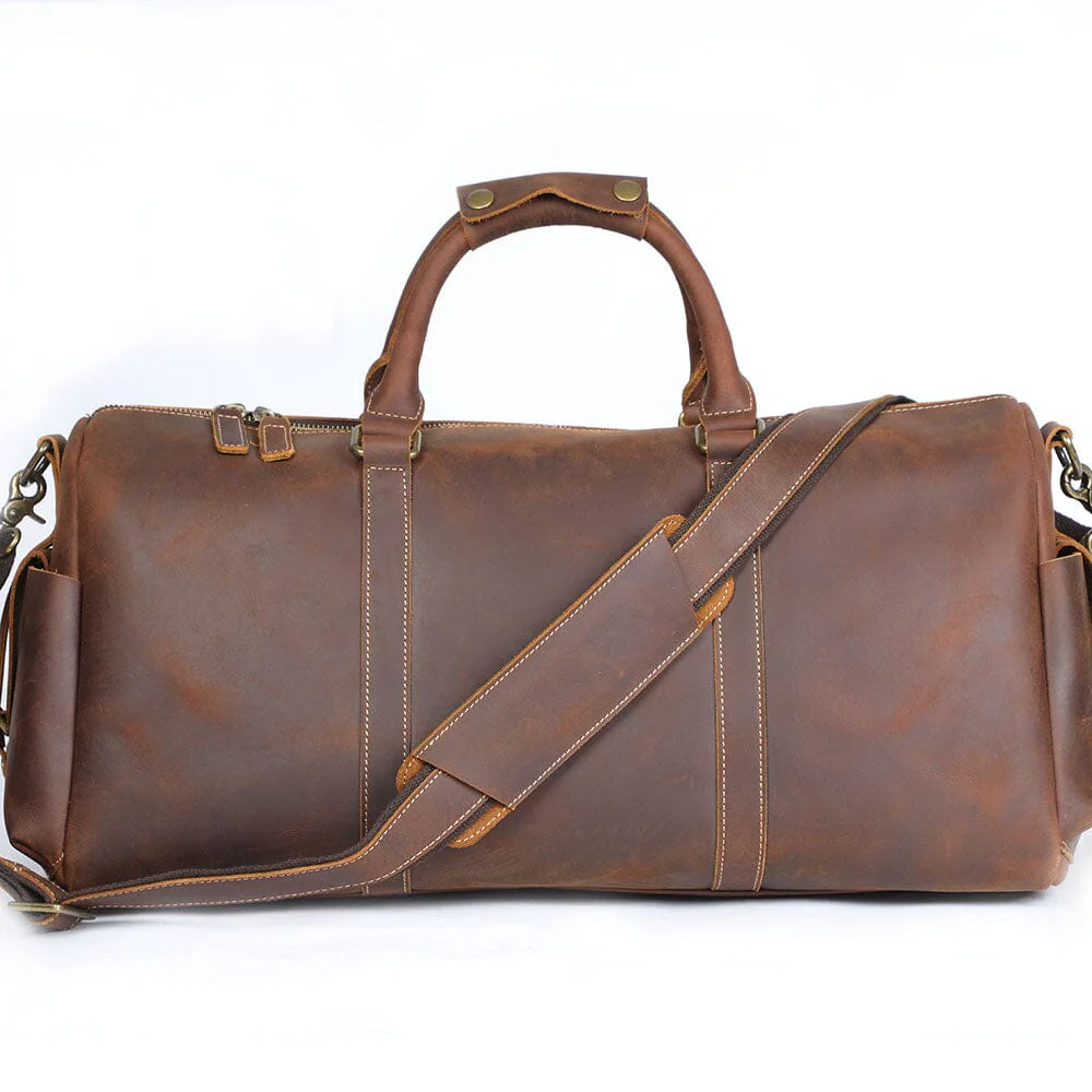 Leather Travel Duffle Bag | CARACAS - Image 4