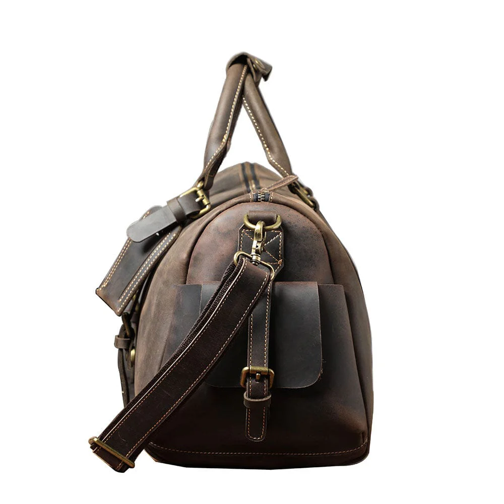 Leather Travel Duffle Bag | CARACAS - Image 5