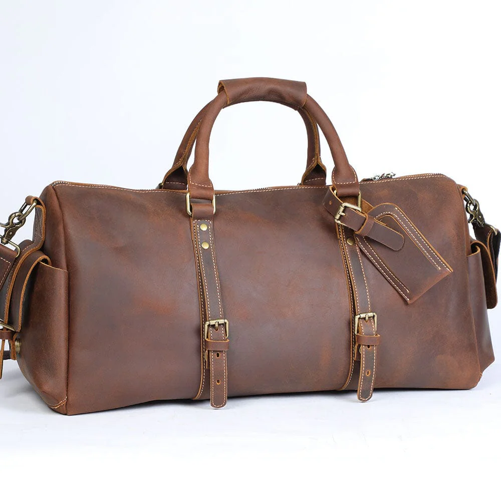 Leather Travel Duffle Bag | CARACAS - Image 9