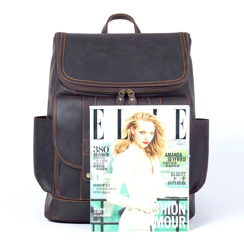 Leather Work Backpack | ROYA - Image 17