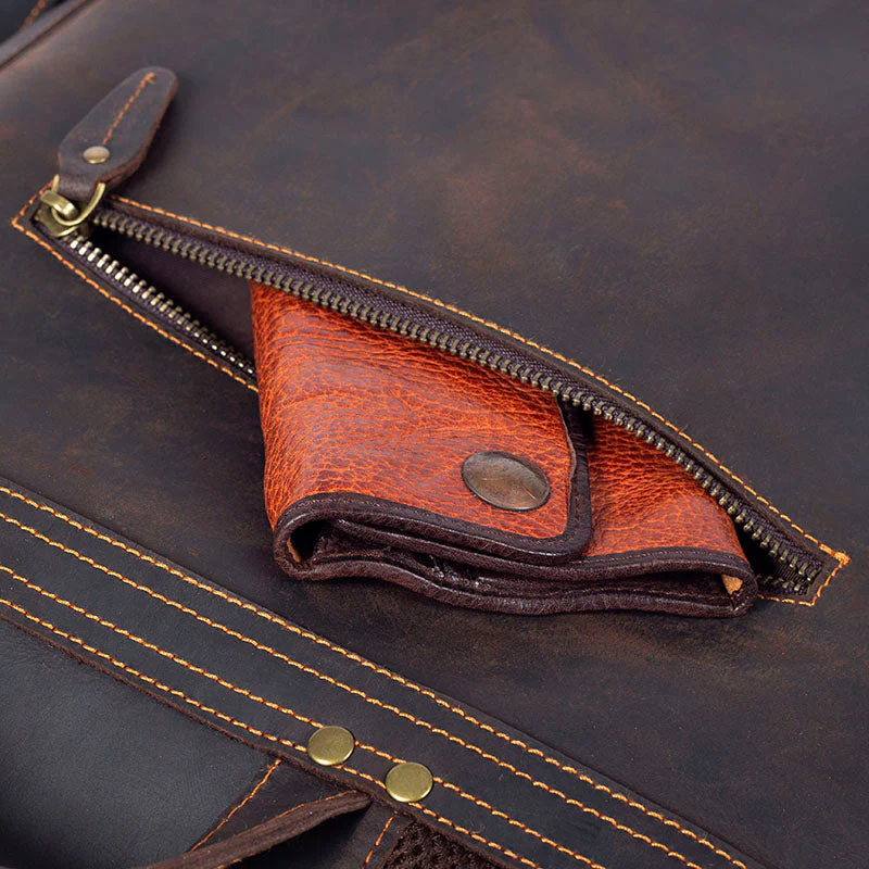 Leather Work Backpack | ROYA - Image 19