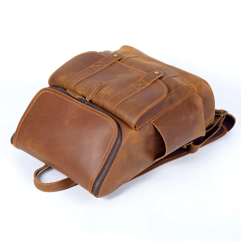 Leather Work Backpack | ROYA - Image 9