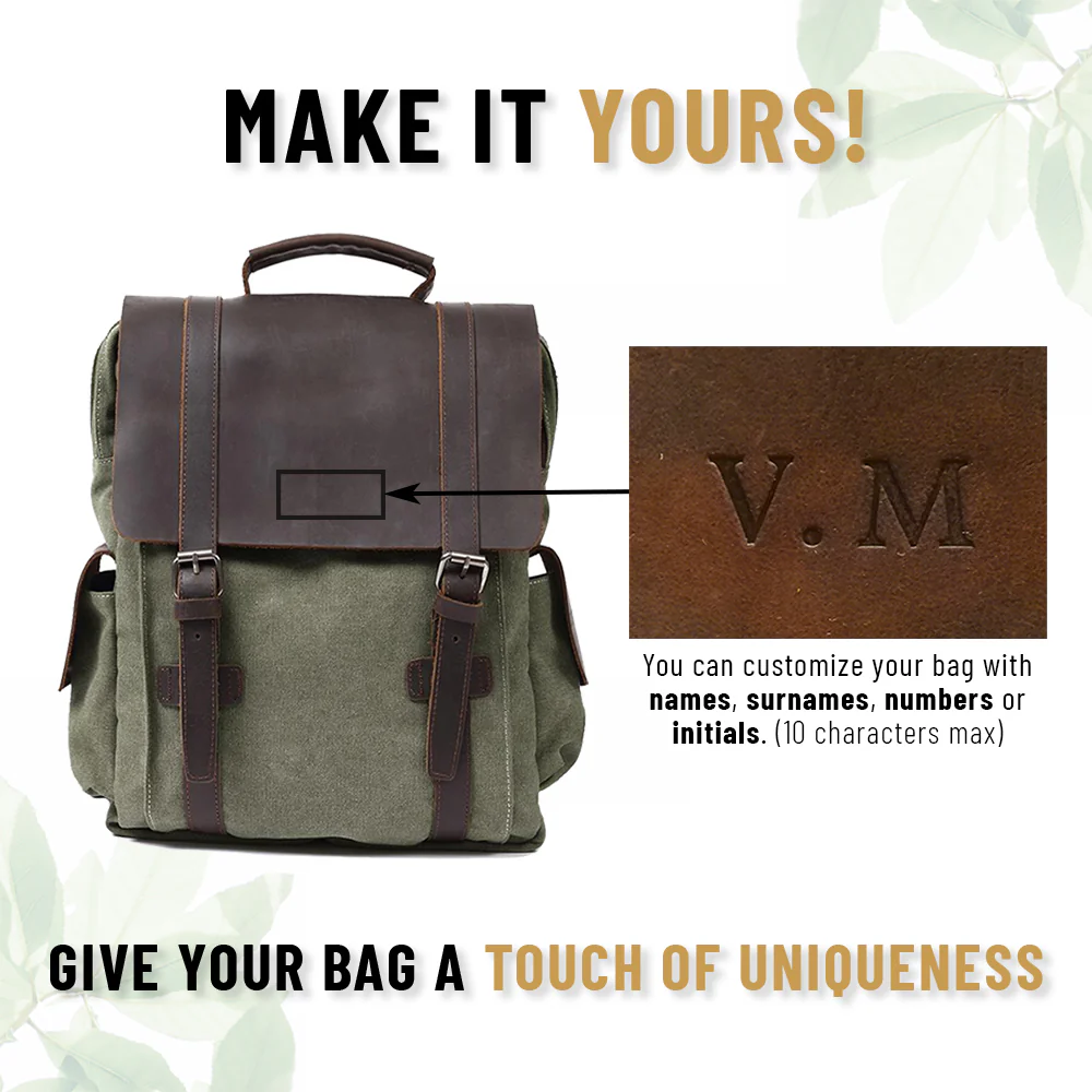 Small Canvas Backpack | MANITOBA - Image 12