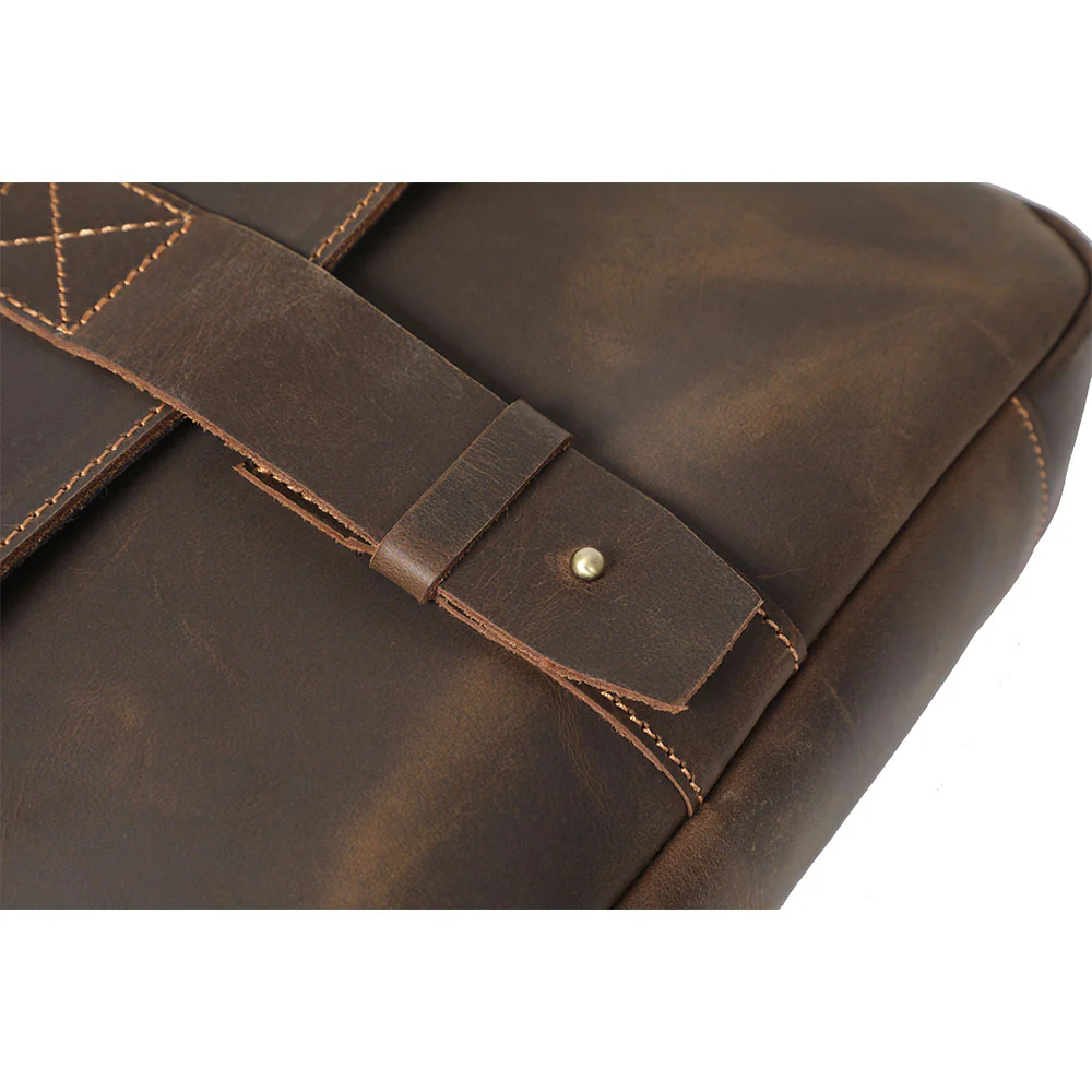 Small Leather Messenger Bag | JAYA - Image 10