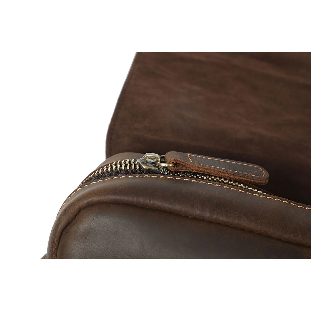 Small Leather Messenger Bag | JAYA - Image 13