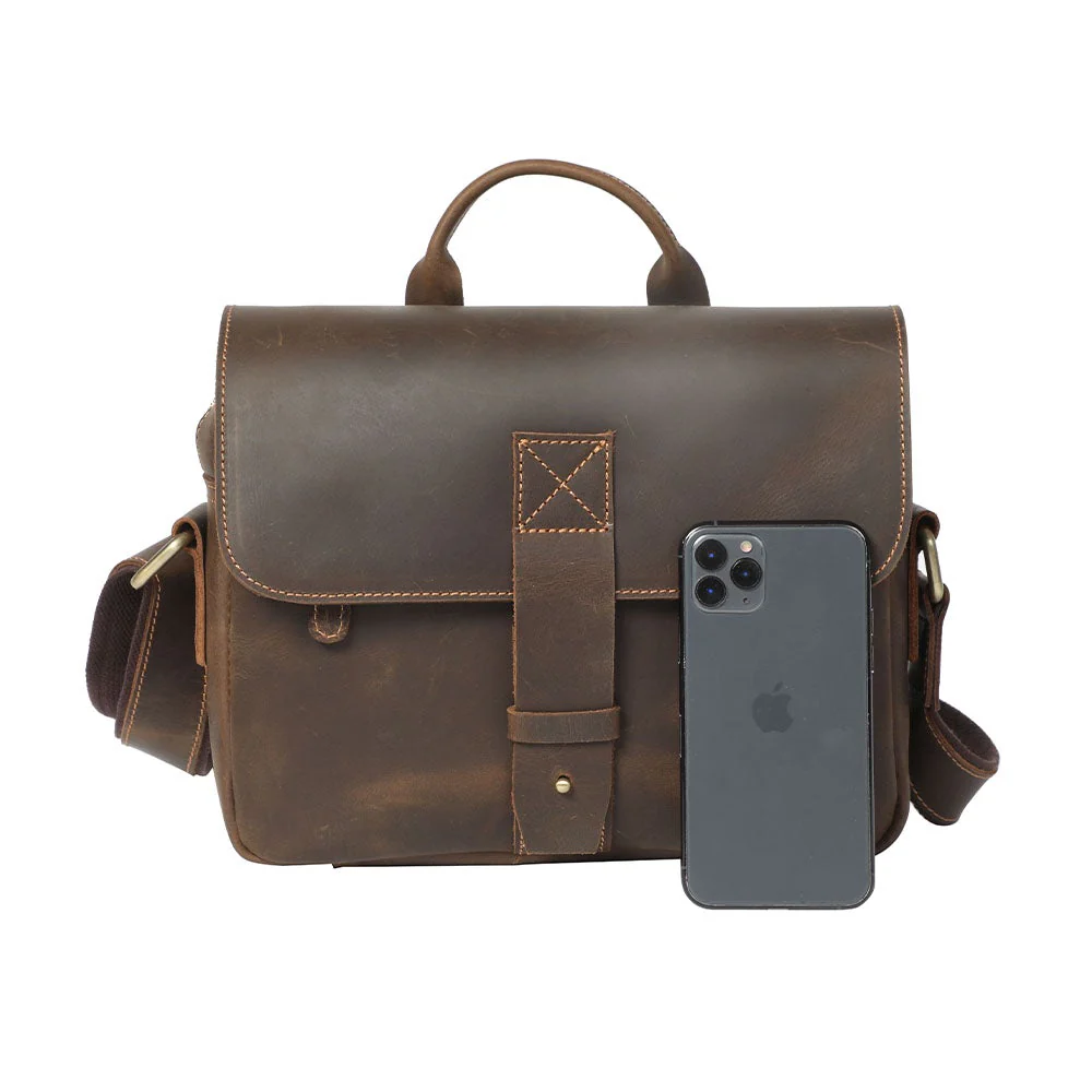 Small Leather Messenger Bag | JAYA - Image 2