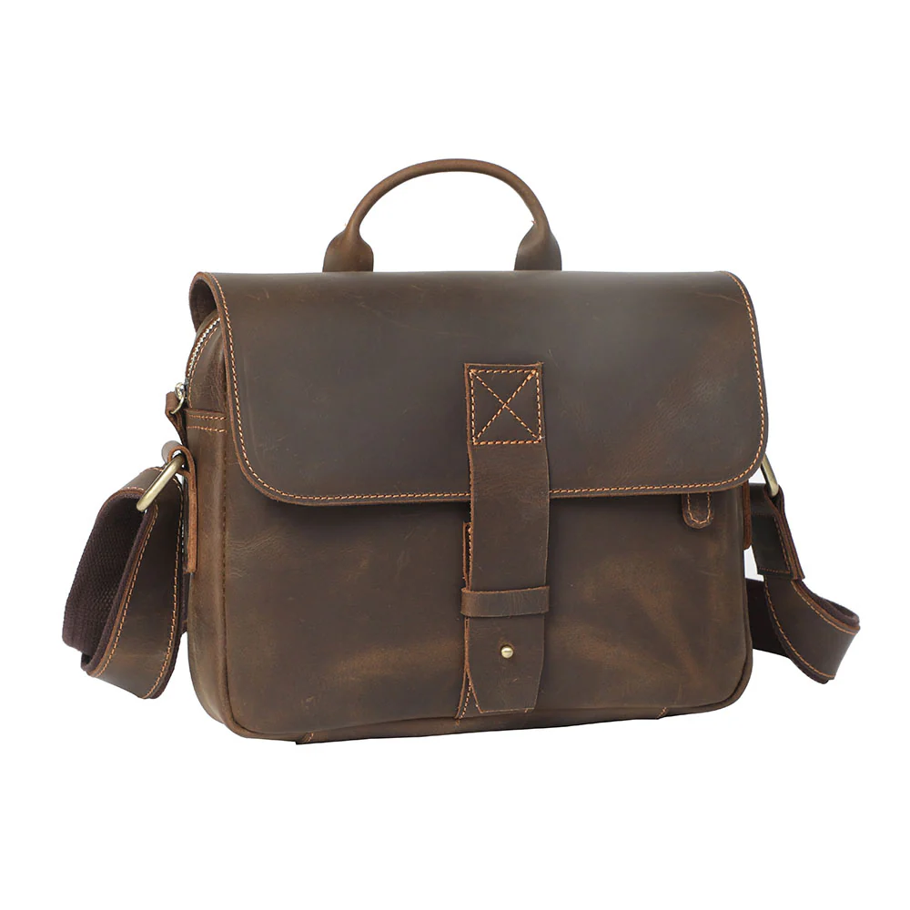 Small Leather Messenger Bag | JAYA - Image 3