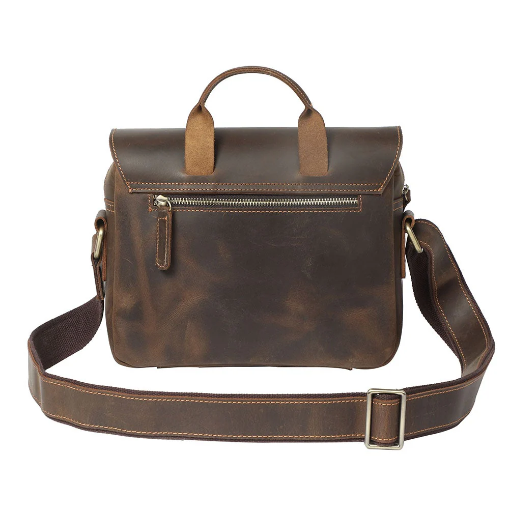 Small Leather Messenger Bag | JAYA - Image 4