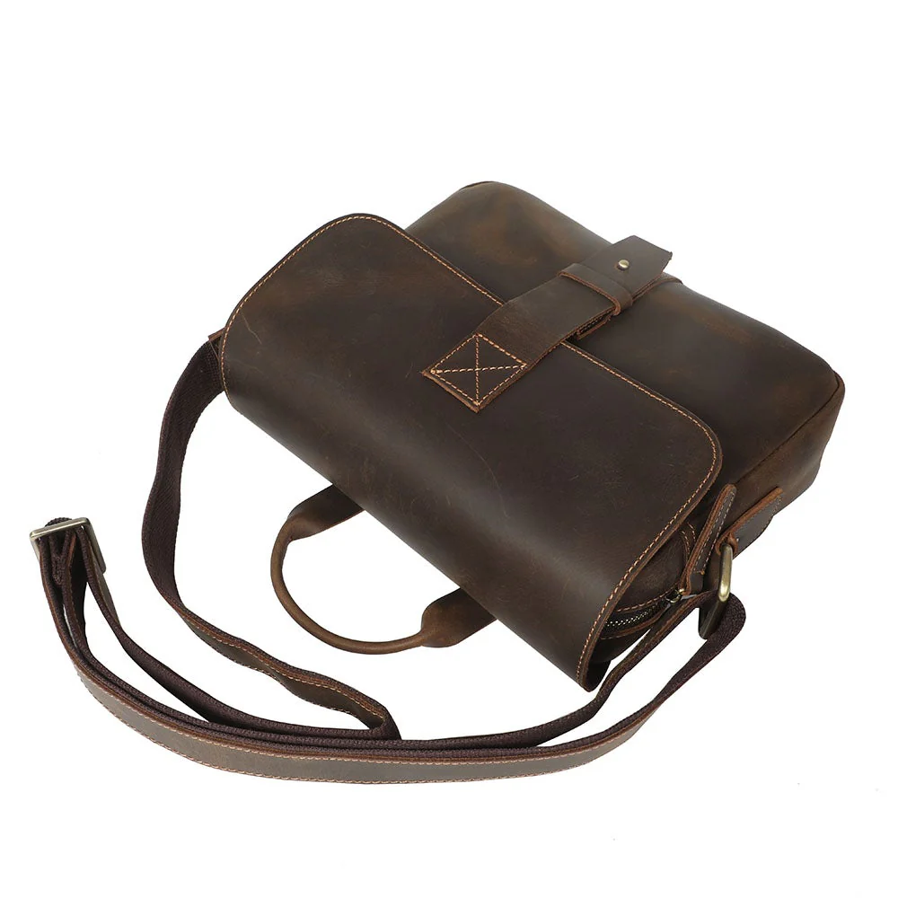 Small Leather Messenger Bag | JAYA - Image 6