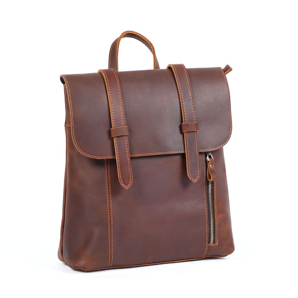 Small Leather Rucksack | ITHYA - Image 2