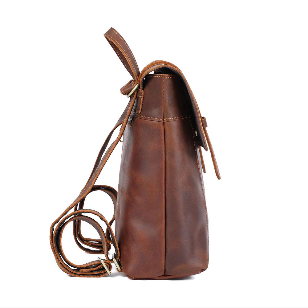 Small Leather Rucksack | ITHYA - Image 3