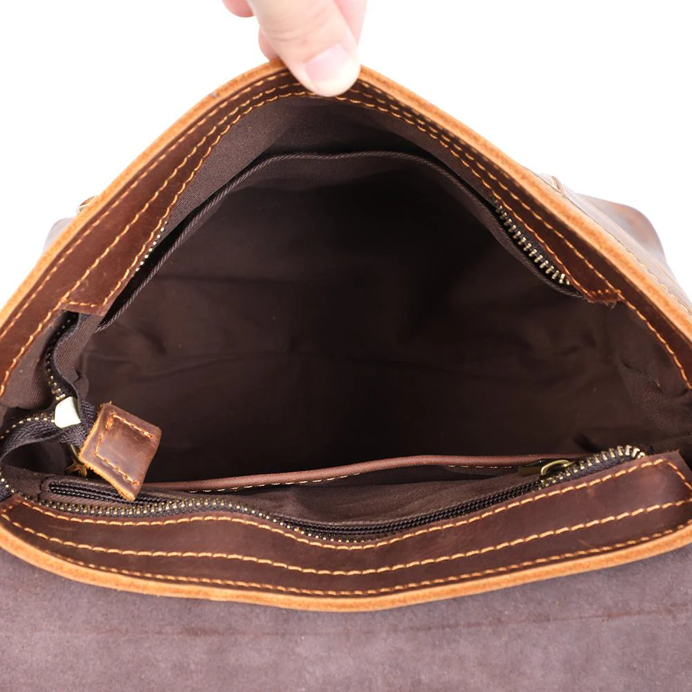 Small Leather Rucksack | ITHYA - Image 8