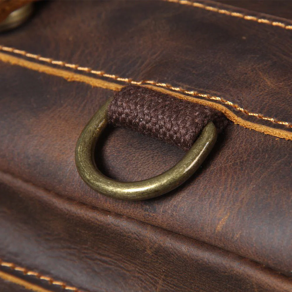 Tan Leather Backpack | CAREA - Image 22