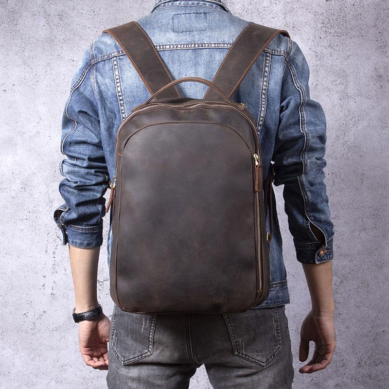 Tan Leather Rucksack | CODA - Image 10