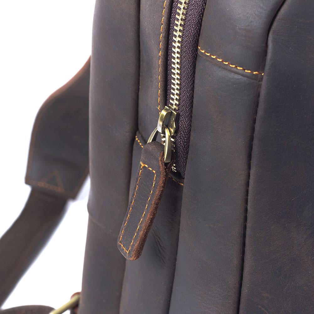 Tan Leather Rucksack | CODA - Image 15