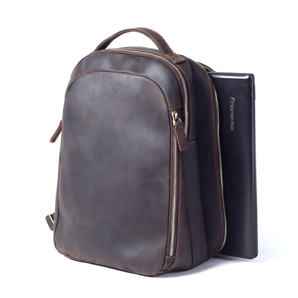 Tan Leather Rucksack | CODA - Image 3