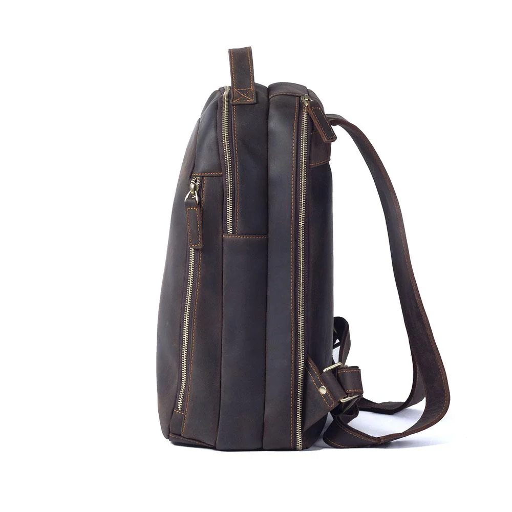 Tan Leather Rucksack | CODA - Image 4