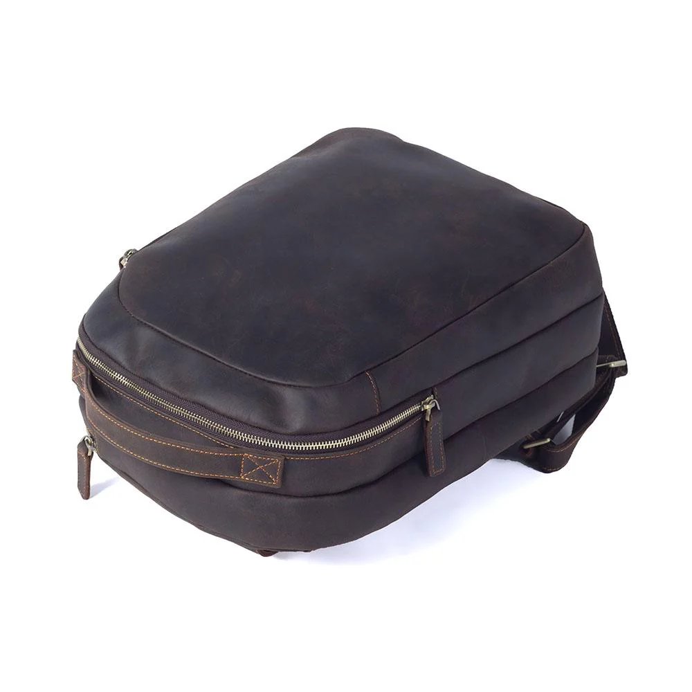 Tan Leather Rucksack | CODA - Image 7