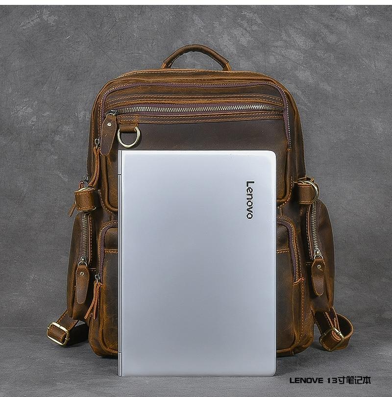 Brown Leather Backpack | URSUS - Image 10