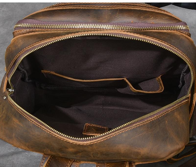Brown Leather Backpack | URSUS - Image 11