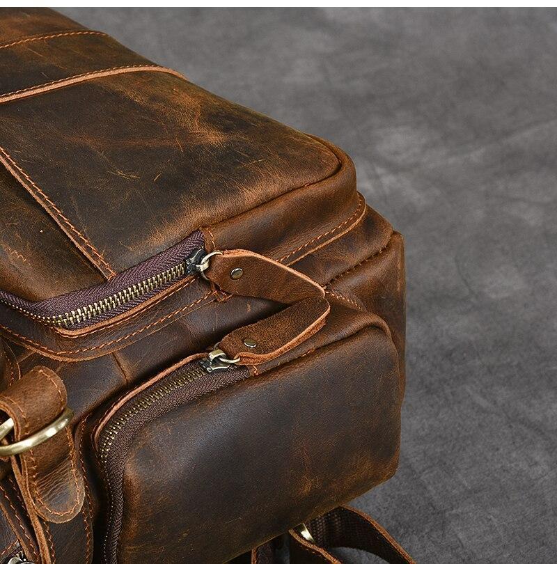 Brown Leather Backpack | URSUS - Image 13