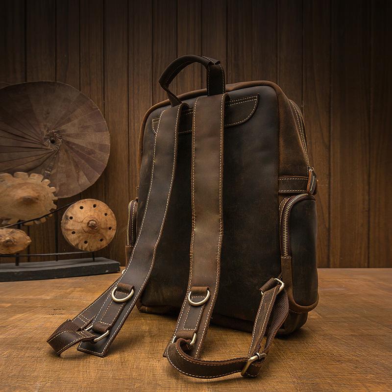 Brown Leather Backpack | URSUS - Image 5