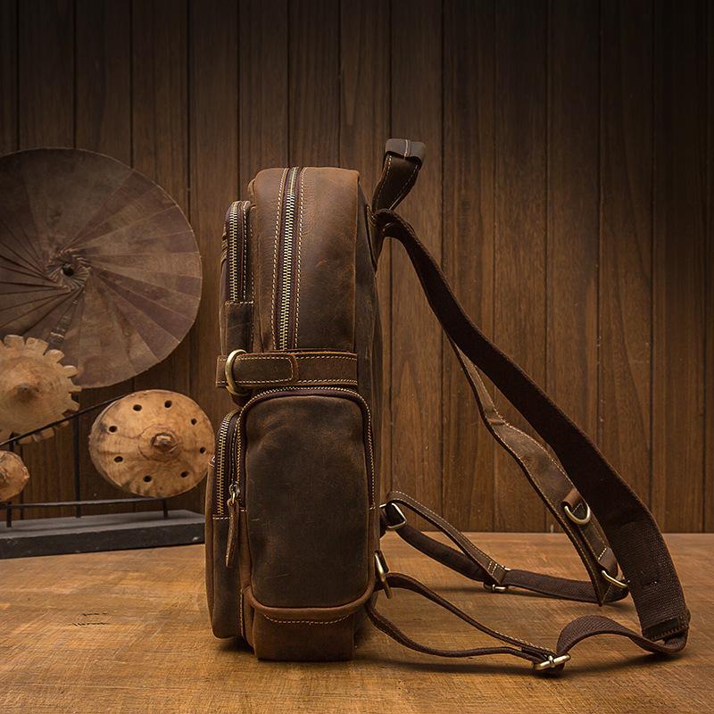 Brown Leather Backpack | URSUS - Image 6