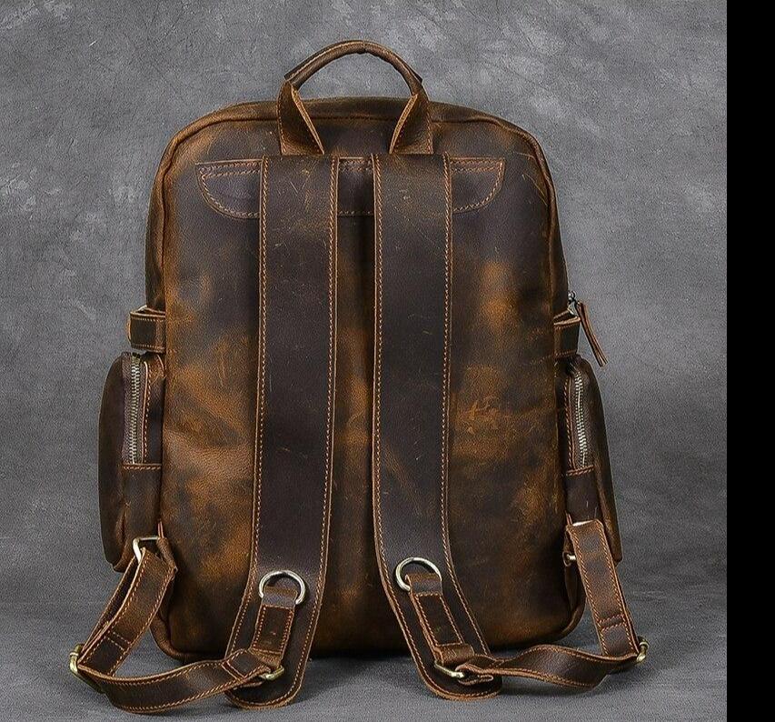 Brown Leather Backpack | URSUS - Image 7