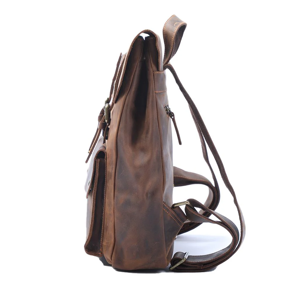 Vintage Leather Backpack | ALBA - Image 3