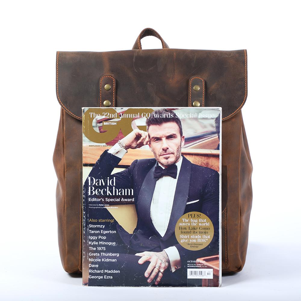 Vintage Leather Backpack | ALBA - Image 5