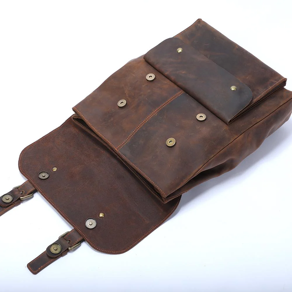 Vintage Leather Backpack | ALBA - Image 6