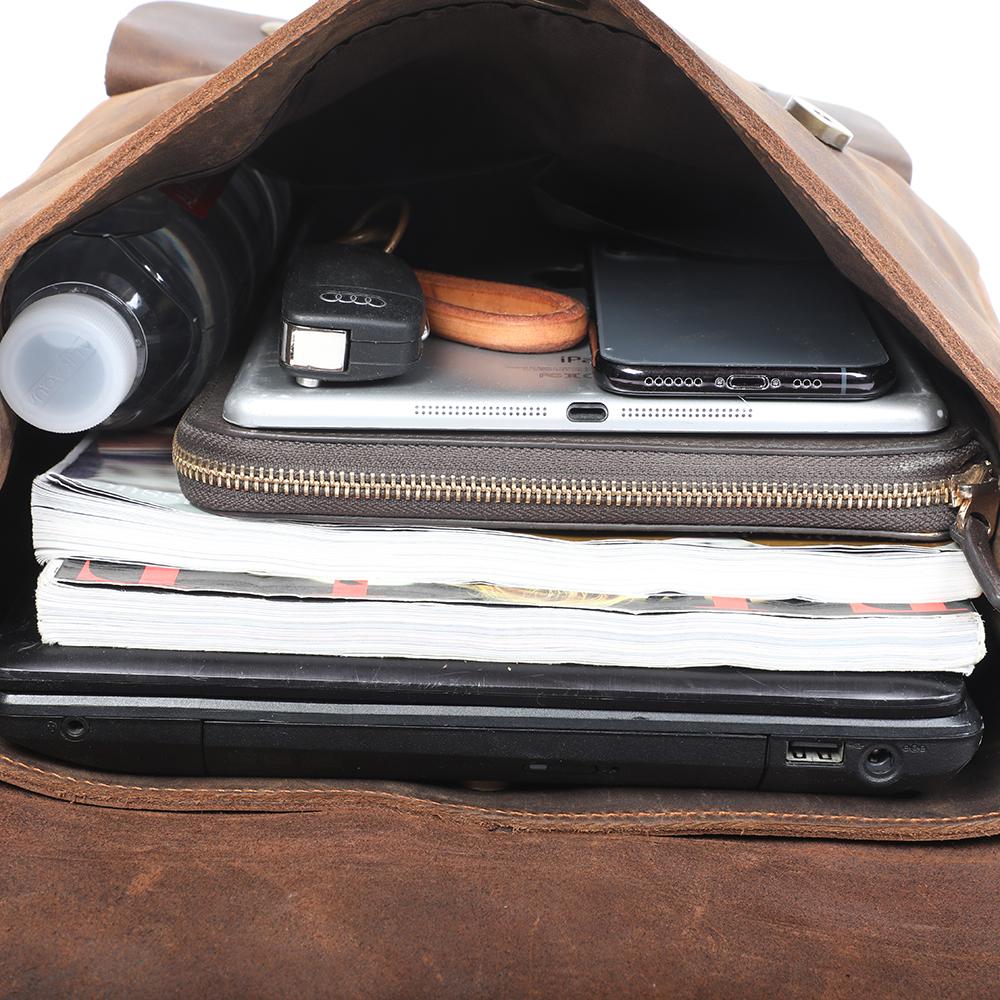 Vintage Leather Backpack | ALBA - Image 9