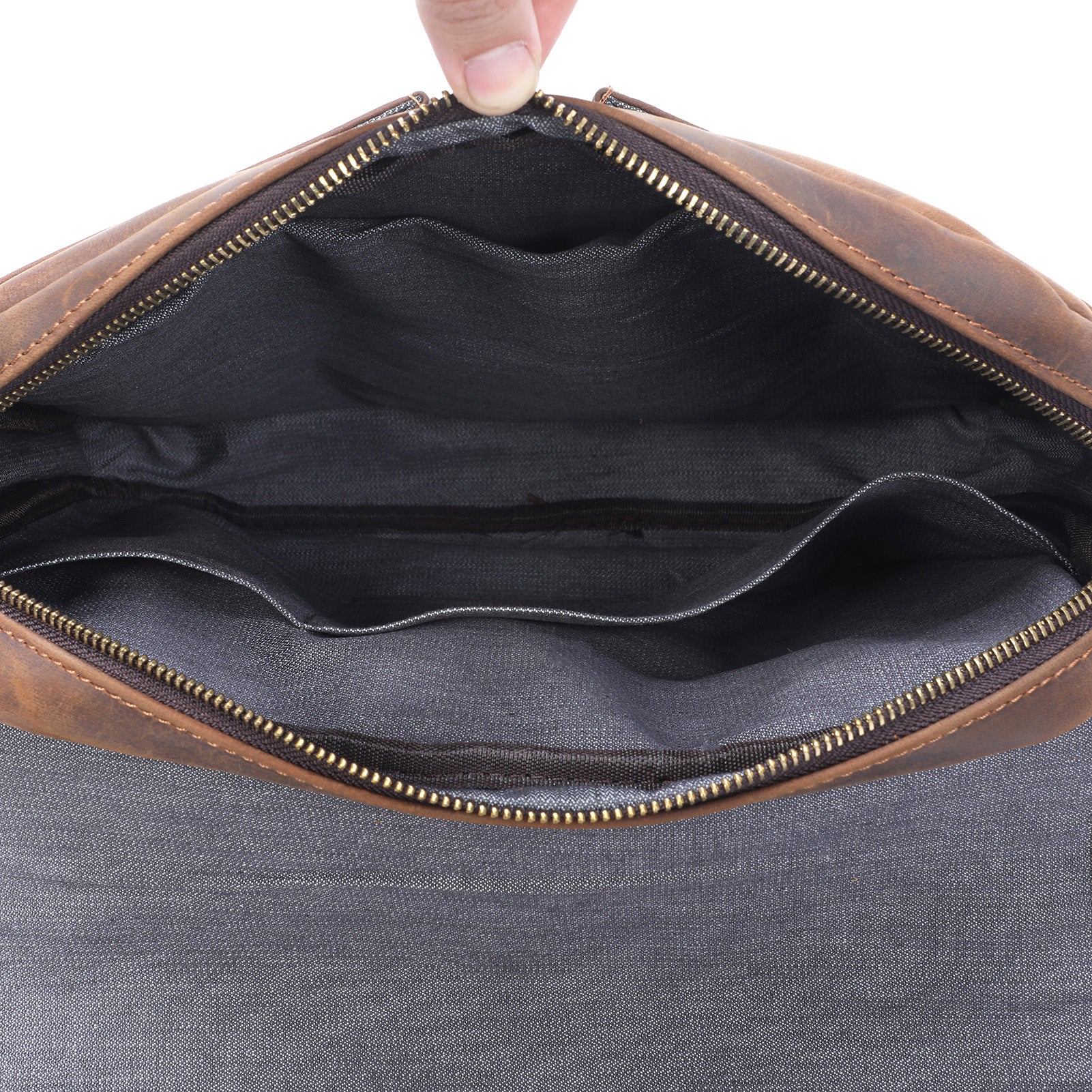 Vintage Leather Messenger Bag | ERIKA - Image 14