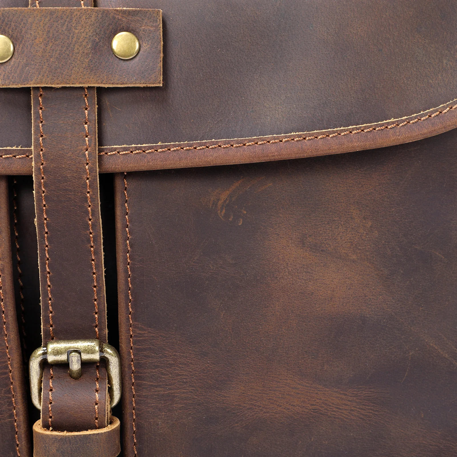 Vintage Leather Messenger Bag | ERIKA - Image 18